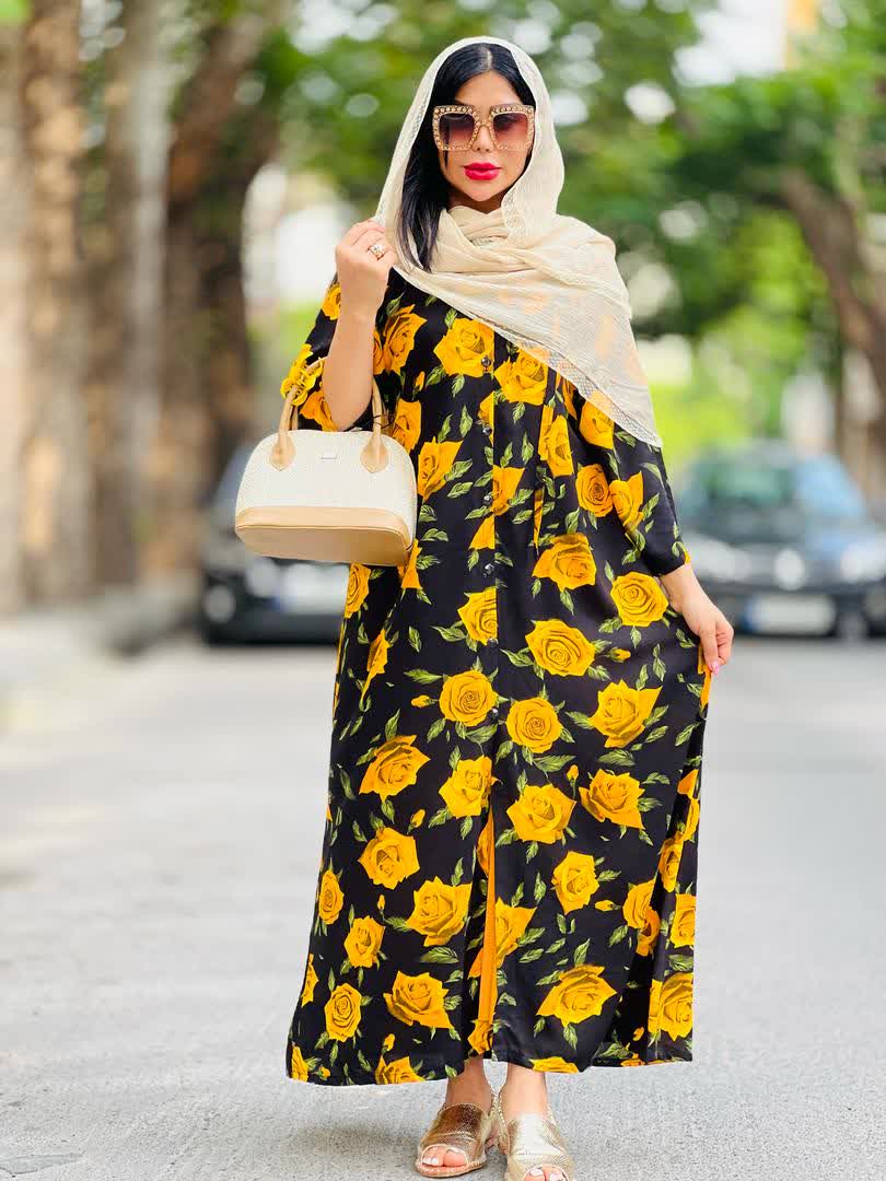 پیراهن بهار نارنج 2629